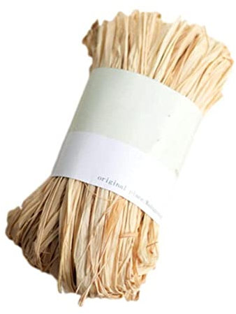 Jkapagzy 10 raíces/bolsa natural DIY manualidades cuerda rafia invitación boda embalaje rafia paja regalo decoración