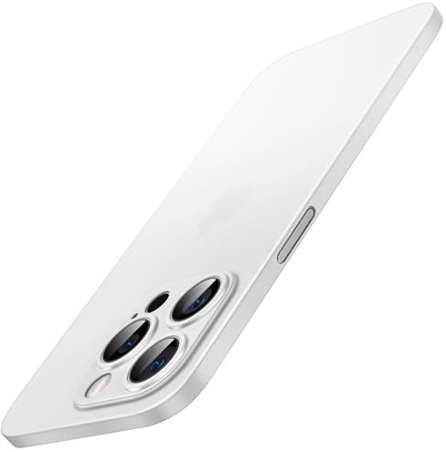JETech Ultra Slim Case for iPhone 14 Pro Max 6.7-Inch, Camera Lens Full Protection, Lightweight Matte Finish PP Hard Minimalist Cover, Support Wireless Charging (White)