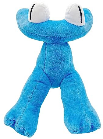 9.8inch Rainbow Friends Plüschtiere,Cyan Plüsch, Lookies Plüsch,Gelb Rainbow Friends Chapter 2 Plüschtiere Spielzeug für Fans Kinder Geburtstag Thanksgiving Halloween Weihnachten (Cyan)