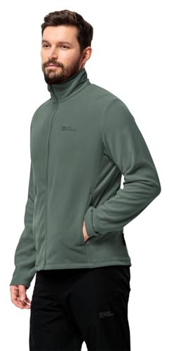 Jack Wolfskin Taunus FZ M Giacca in Pile, Verde Acceso, S Uomo