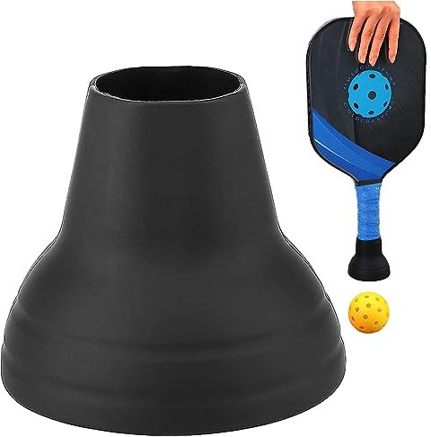 MOTHAF Pickleball Ballpicker Obermaterial, Silikon Pickle Ball Retriever Tennisball-Picker mit Saugnapf, Universelles -Zubehör, ohne Bücken, Wird am Paddelboden befestigt