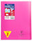 Clairefontaine 984408AMZC Un lot de 2 Cahiers Agrafés Koverbook 24x32 cm - 48 Pages Grands Carreaux 90 g - Couverture Polypro - Couleur : Rose