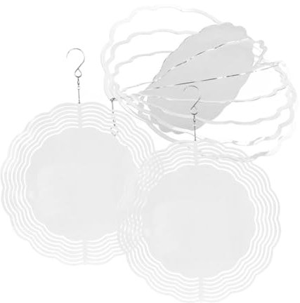 POPETPOP 3pièces Éoliennes Vierges à Sublimation Métal Lot pour Jardin Et Cour Décoration Suspendue DIY Girouette Vierge à Sublimation