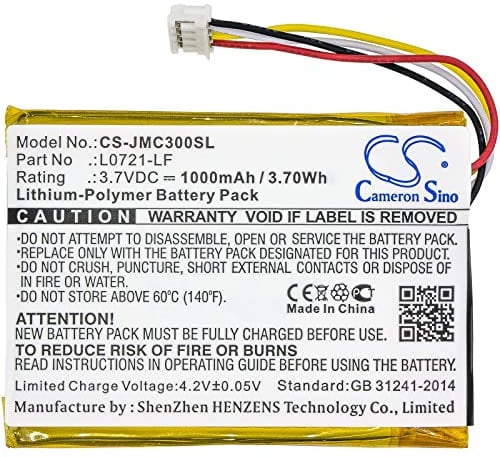 1000mAh 3.70Wh Battery Replacement for JBL Clip 3, Clip 3AN, Clip 3SAND Wireless Bluetooth Speaker fit Part No. L0721-LF