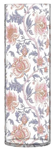 Vintage Barock Blumen Kunststoff Blumenvasen 30 x 9 cm Kerzenvase Moderne Vasen für Büro Innen Schlafzimmer Esszimmer Dekor