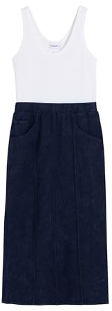 Vestido midi combinado