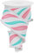 Zuckerstangen-Schleifenband mit Draht und schillerndem Glitzer, Weiß, Rosa, Blau, 6,3 cm x 9,1 m