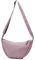 GoPaw Damen Halbmond Crossbody Schultertasche, Hobo Halfmoon Bag, Nylon Crossbody Bag Damen Halbmond Schultertasche mit verstellbarer Schultergurt, Einfarbige(Yamsviolett)