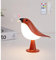 LED Nachttischlampe Kabellos Touch, Tischlampe Dimmbare 3000K-6000K, Vogel Tischleuchte mit Fernbedienung, Nachtlicht Aufladbar mit Aromatherapie, Hörbar Schreibtischlampe für Kinder Erwachsene (A)
