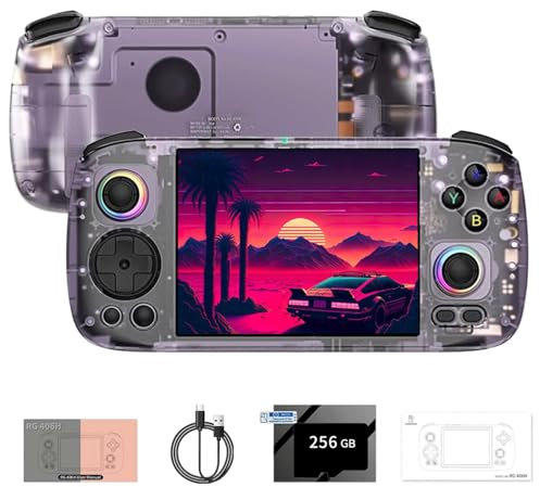 NULA RG406H Retro Handheld Game Console Built-in 256G TF Card / 9000+ Games, 4-inch 5000mAh Android 13 Unisoc T820 Processor Emulator Christmas Gifts Video Gaming Players
