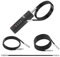 Combination Bike Cable Lock, Zinc Alloy Scooter Master Lock with 11.8 & 22.6 & 47.2'' Steel Locking Ropes, Security Straight Combination Lock for Helmet Scooter Bicycle