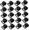 MUSISALY 30pcs Tent Pole Connecting Hooks Lightweight Camping Clips for Tarp Awning and Tent Inner Hanger Clips for Outdoor Use