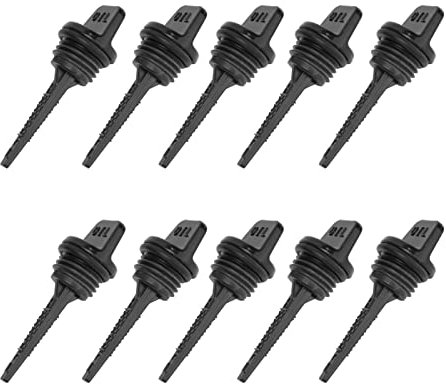 10Pcs Caps Oil Filler Dipstick with Widened Handle, Ergonomic Design, Black ABS Material for 154F Gasoline Engines, Generators, Lawn Mowers, Water Pumps, etc
