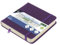 Skizzenbuch Kangaro 12x12cm Purple Heart PU Hardcover 80 Blatt 140 Gramm cremefarbenes Papier mit Gummiband und Band