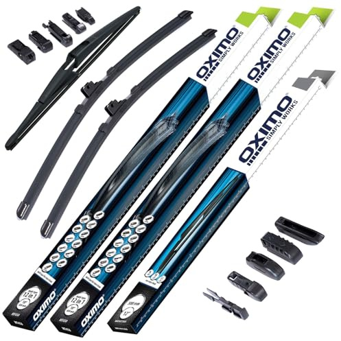 OXIMO Scheibenwischer für Mercedes A W169 Fließheck 2004-2012 | Front und Heckscheibenwischer, 3er Set Wischerblätter - links 650 mm, rechts 575 mm, hinten 300 mm
