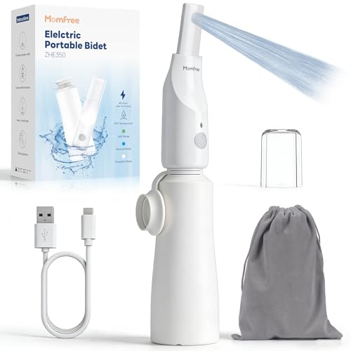 Bidet portable pour voyage – Pulvérisateur de bidet électrique haute pression avec charge USB-C et 3 modes de vitesse, bidet de voyage étanche IPX7 pour femmes, hommes, soins post-partum, hygiène