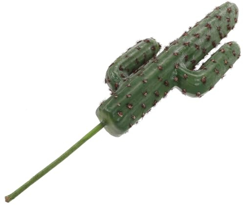 Tofficu Plastique Cactus Vert Non Artificiel Décoratif en Pot | Plantes Artificielles, Aspect Réaliste et Détails Vifs, Léger, Cuisine et Chambre