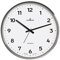 Dugena Wanduhr 4277414, Funkuhrwerk, weißes Zifferblatt, arabische Ziffern, Metallgehäuse, 33 cm, automatische Zeitumstellung