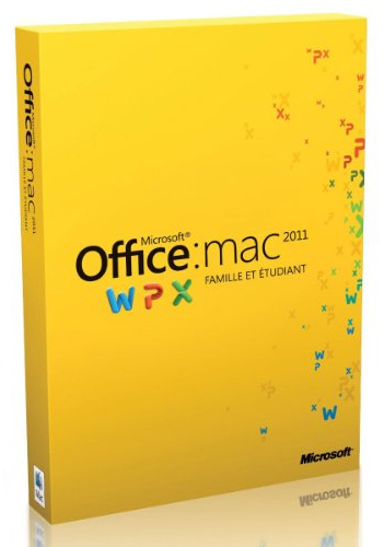 Office Mac Famille et Étudiant 2011, 1 poste