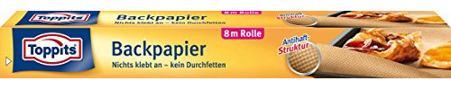 Toppits Papier sulfurisé anti-adhésif Marron 8 m