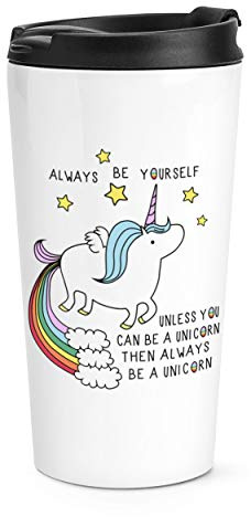 Unicorn Always Be Yourself Travel Mug Cup
