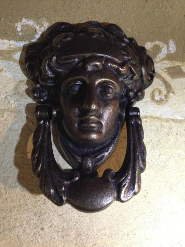 Antikas - Türklopfer französisch -Madeleine- Klopfer für Haustür, in Bronze Antik Finish