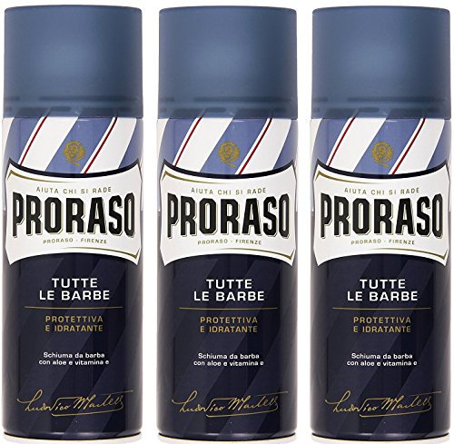 Proraso 3er Pack Proraso Blue Shaving Foam 400 ml Rasierschaum