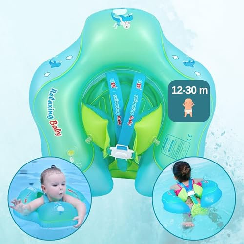 Bouee Bebe 1 an Bouee Bebe Piscine avec Flotteur, bouée bébé Piscine - bouee Bebe 12 Mois, 18 Mois bébé Nageur - Bouee Enfant de 9 à 14 kg et 12 à 30 Mois