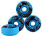 Longboard Skateboard Rollen, 52mm x 30mm 3 Stück langlebige Longboard Skateboard Cruising Rollen, für DIY Elektro Skateboards(Blau)
