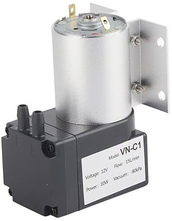 Bomba de vacío, bomba de succión al vacío VN-C1 con soporte -80kpa 10W DC24V/DC12V, ruido: <60 dB, bomba de succión 15L/min Mini bomba de vacío(DC12V)