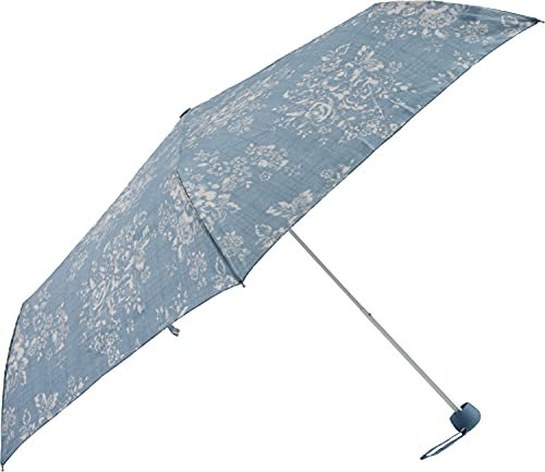 Cath Kidston Minilite-2 Regenschirm, Washed Rose, denim-blau, Small