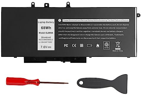 ASUNCELL7.6V/68Wh GJKNX Laptop Battery for Dell Latitude 5480 5580 5280 5288 5488 5490 5491 5495 5580 5590 E5288 E5480 E5580 Precision 3520 3530 Series GD1JP 0GD1JP DY9NT 0DY9NT 5YHR4 451-BBZG