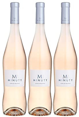 Côtes de Provence M de Minuty Rosé 2020 - Château Minuty - Vin AOC Rosé de Provence - Lot de 3x75cl - Cépages Grenache, Syrah