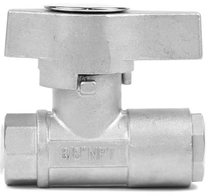 MTM Hydro Ball Valve for Pressure Washer Gun, High Pressure Power Washer Shut Off Valve Stainless Steel 3/8” Female NPT 5000 PSI