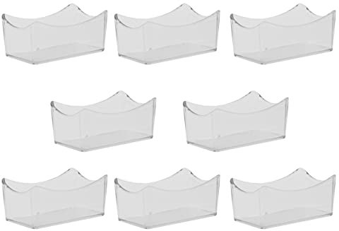 Garnet Armony trasparente - Porta bustine Zucchero in plastica da Bar - Per tavolino - Lavabile in lavastoviglie - Set da 8 pz - 100% Made in Italy