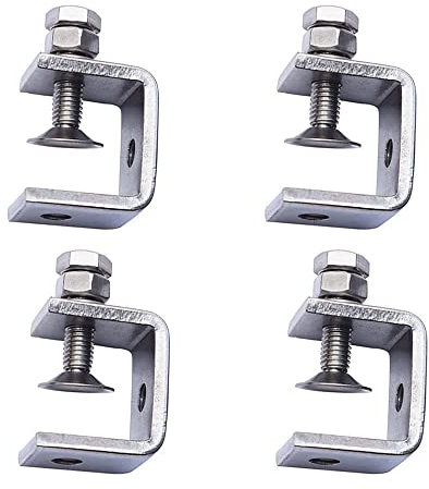BDHI 4pcs 30mm C Tiger Clamp Heavy Duty C-Clamp Stainless Steel C Clamp Woodworking Fixed Fixture Clamp for Home Improvement and Automotive Repair(Y151-4)