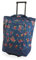 Pacific Coast Signature Große Einkaufstasche zum Rollen, Rose Garden Navy, Large, Große Einkaufstasche mit Rollen