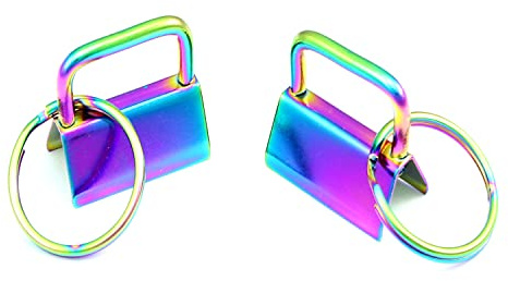 50 Schlüsselband Rohling 25mm Rainbow Schlüsselanhänger Rohling Lanyard Lanyards