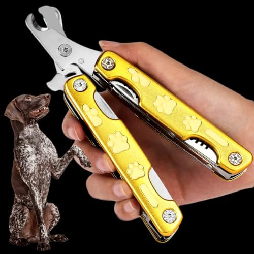 KXCDTECH Heavy Duty Dog Nail Clippers for Thick Nails, Quiet & Sharp, Easy & Safe with Nail File