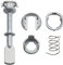 ZEALfix Kit de reparación de barril de cerradura de puerta izquierda o derecha 58 mm 6N0837223A paleta excéntrica para Polo 6N