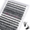 Faux Cils,280pièces Lash Individuels Cils DIY Extensions cils, Cluster Lashes,Extensions de Cils Ruban mince facile à appliquer à la maison Cils 40+50-C-9-15mix