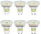 SCNNC LED Leuchtmittel GU10 230V 5W Kaltweiß 6000K 500LM, Nicht Dimmbar, Ersatz für 50W Halogenstrahler, 50MM MR16 GU10 LED Reflektor für Deckenleuchte, Schrankleuchte, 6 Stück