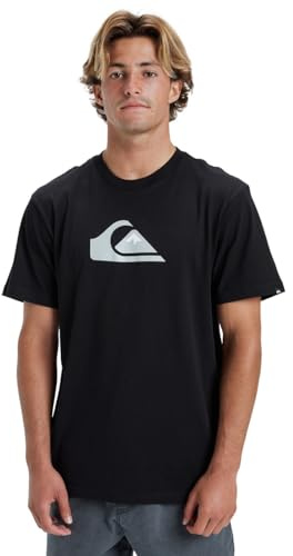 Quiksilver Boys Comp Logo T-Shirt, Black, M EU