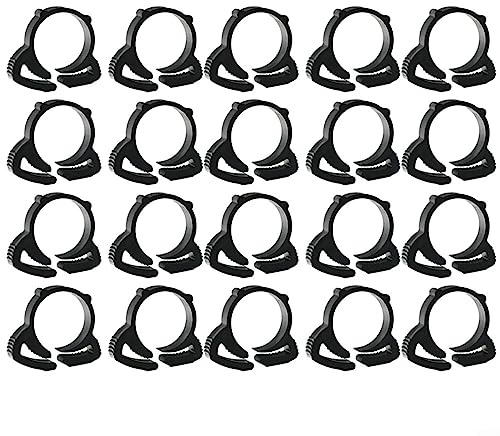20 Stück Clip Nylon Snap Fit Kunststoff Ratsche Klemme Bewässerung Gartenschlauch Rohr