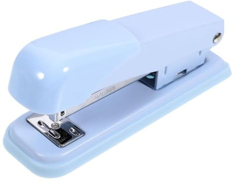 Grapadora azul Grapadora de mano duradera con caja de clavos Grapadora multifunción que ahorra trabajo Gadgets de oficina para uso diario en la oficina