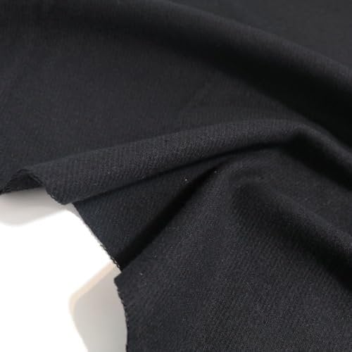 TOLKO warmer Winter Mantelstoff aus Baumwolle | Flauschig weich 1,5mm dick | winterfester Baumwollstoff für Mantel Jacke Decke Zugluft Vorhang Wärme Dämmung Poncho Wollstoff Meterware zum Nähen
