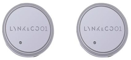 2 stücke Auto Untersetzer LED,Für Lynk & Co 01 02 03 USB wasserdichte Lumineszenz Auto Untersetzer Zubehör für den Autoinnenraum,A