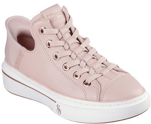 Skechers Damen Snoop Dogg:Snoop One-og Slip-ins aus Leder Sneaker, Blush Leather/Mesh/Rose Gold Trim, 38 EU