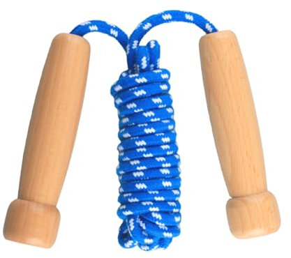 GroveEss Skipping Rope with Wooden Handle,Adjustable Jump Rope,Jumping Exercise Accessories for Men Women Kids Home School Fitness Sports(280CM/9.1FT)