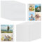 RISF 50 Stück Durchsichtige A5 Sammelkarten Hüllen, Doppelseitige Klarsichtfolien, PVC-Material, 6-Loch Fotohüllen für Aufbewahrung von Postkarten, Fotos, Aufklebern (2 und 4 Zellen)